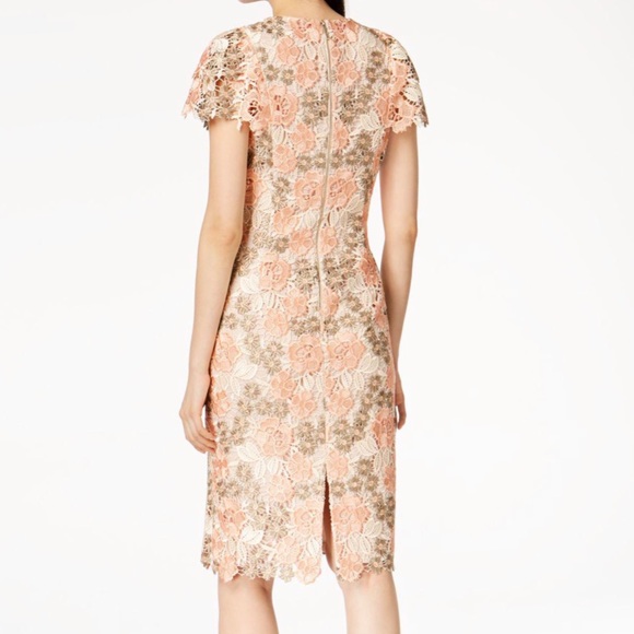 Calvin Klein Floral Embroidered Lace Sheath Dress - Picture 10 of 10